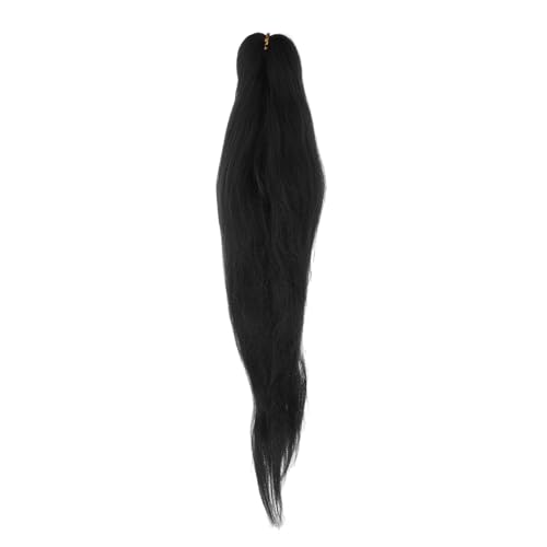 FONDOTIN Pre Stretched Crochet Braids Hair Extension Synthetisches Kunsthaar Geflochtene Zöpfe Damen Schwarze Braiding Hair Extensions für Stylische Looks und Komfort FONDOTIN Pre Stretched Crochet Braids Hair Extension Synthetisches Kunsthaar Geflochtene Zöpfe Damen Schwarze Braiding Hair Extensions für Stylische Looks und Komfort von FONDOTIN