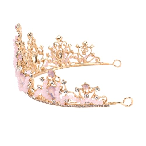FONDOTIN Prinzessin Krone Haarschmuck Rosa Glitzer Tiara Haarreif für Mädchen Geburtstagsfeier Elegant Strass Haarschmuck Zubehör FONDOTIN Prinzessin Krone Haarschmuck Rosa Glitzer Tiara Haarreif für Mädchen Geburtstagsfeier Elegant Strass Haarschmuck Zubehör von FONDOTIN