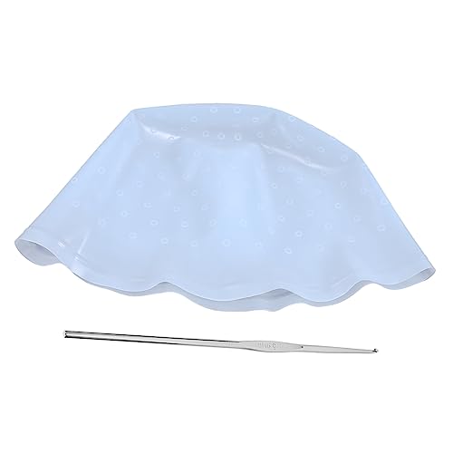FONDOTIN Professionelle Silikon Haarfärbehaube Wiederverwendbare Strähnchenhaube für Salon DIY Haarfärbung mit Haken Elastisches Material Einfach Anzuwenden Zufällige Farbe Zufällige Farbe von FONDOTIN
