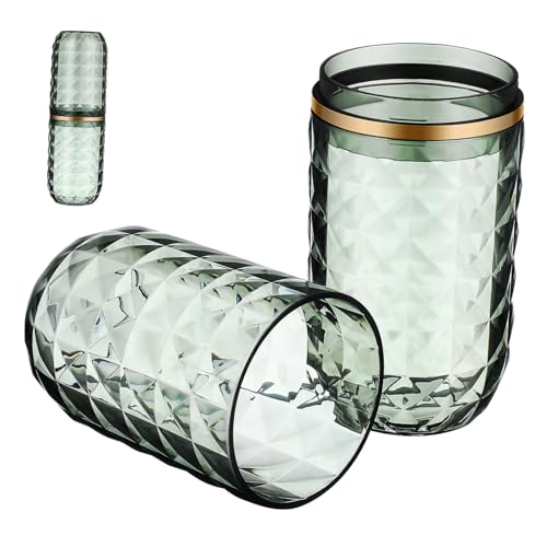 FONDOTIN Reisetrinkbecher Zahnbürstenhalter Wiederverwendbar Stabile Aufbewahrung Zahnpasta Becher Kompakt Leicht Tragbar Für Camping Geschäftsreise Makeup Pinsel Organizer FONDOTIN Reisetrinkbecher Zahnbürstenhalter Wiederverwendbar Stabile Aufbewahrung Zahnpasta Becher Kompakt Leicht Tragbar Für Camping Geschäftsreise Makeup Pinsel Organizer von FONDOTIN