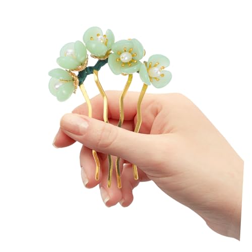 FONDOTIN Retro Jade Haarschmuck Lotusblume Haarnadel mit Quaste Handgefertigter Klassischer Haarstab für Frauen und Mädchen Chinesisches Antikes Design für Elegante Frisuren und Hochzeiten FONDOTIN Retro Jade Haarschmuck Lotusblume Haarnadel mit Quaste Handgefertigter Klassischer Haarstab für Frauen und Mädchen Chinesisches Antikes Design für Elegante Frisuren und Hochzeiten von FONDOTIN