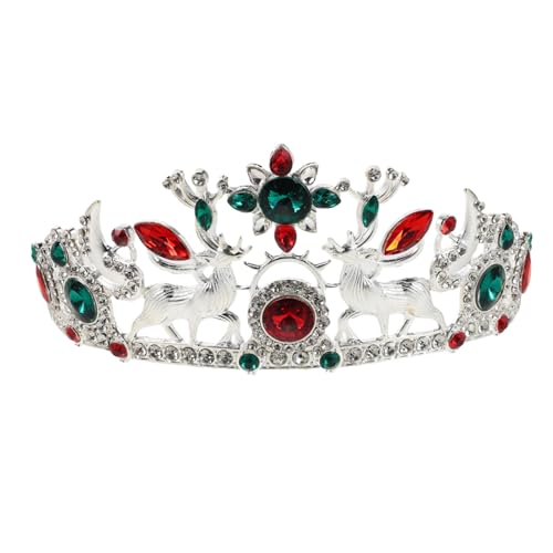 FONDOTIN Rhinestone Braut Haarreif mit Elchmotiv aus Langlebiger Legierung Leichter Schneeflocken Krone für Frauen Festlich Eleganter Haarschmuck für Hochzeit Weihnachten Halloween Party FONDOTIN Rhinestone Braut Haarreif mit Elchmotiv aus Langlebiger Legierung Leichter Schneeflocken Krone für Frauen Festlich Eleganter Haarschmuck für Hochzeit Weihnachten Halloween Party von FONDOTIN