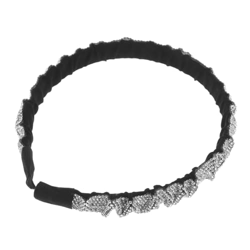 FONDOTIN Rhinestone Haarband Damen Verstellbar Glänzender Kopfschmuck mit Strasssteinen Eleganter Haarschmuck für Mädchen und Frauen für Alltag und Besondere Anlässe von FONDOTIN