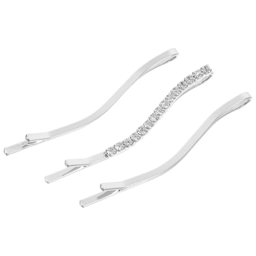 FONDOTIN Rhinestone Haarklammer für Dünnes Haar Minimalistische Koreanische Strass Haarspange Teiliger Seitlicher Ponyersatz Halter Eleganter Haarschmuck für Damen Leicht und Tragbar von FONDOTIN