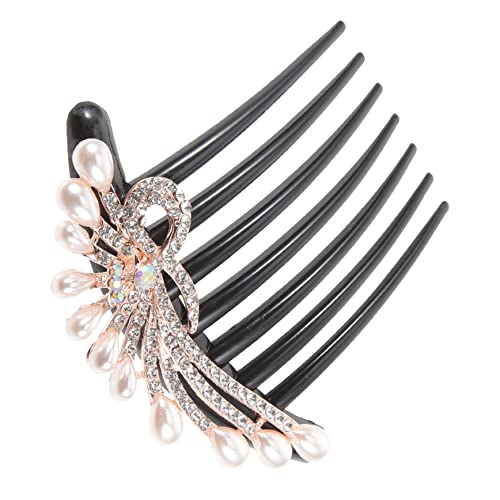 FONDOTIN Rhinestone Perlen Haarkamm Damen Haarspange Zahn Dekorativer Haarschmuck Braut Hochzeit Leichtes Design FONDOTIN Rhinestone Perlen Haarkamm Damen Haarspange Zahn Dekorativer Haarschmuck Braut Hochzeit Leichtes Design von FONDOTIN