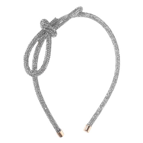 FONDOTIN Rhinestone Stirnband mit Schleife Eleganter Haarschmuck für Damen und Mädchen Feiner Haarreif mit Funkelnden Kristallen für Hochzeit Abschlussball Party und Festliche Anlässe von FONDOTIN