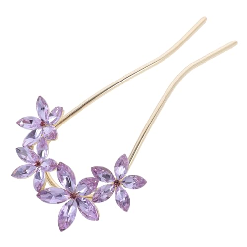 FONDOTIN Rhinestone U Förmige Haarnadel für Frauen Fester Sitz Metallischer Brautschmuck für Hochzeit Party und Besondere Anlässe Funkelnde Strasssteine Eleganter Haarschmuck für Teenager von FONDOTIN