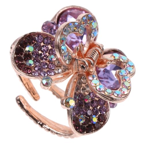 FONDOTIN Schmetterling Haarspange mit Strasssteinen Robuste Mittlere Haarklammer für Dickes und Zartes Haar Eleganter Haarclip für Damen und Mädchen Styling tool für Geburtstag und FONDOTIN Schmetterling Haarspange mit Strasssteinen Robuste Mittlere Haarklammer für Dickes und Zartes Haar Eleganter Haarclip für Damen und Mädchen Styling tool für Geburtstag und von FONDOTIN