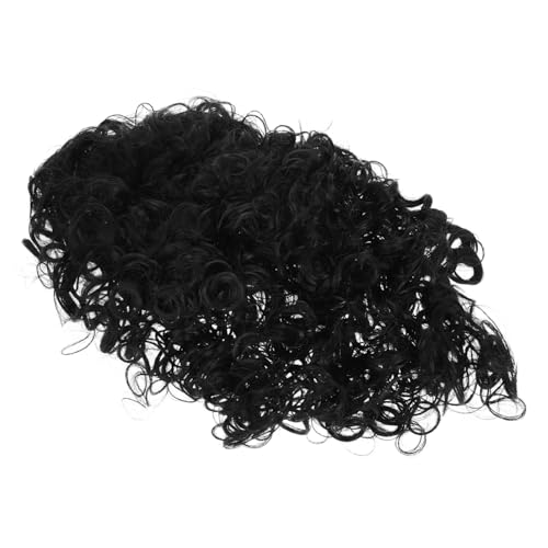 FONDOTIN Schwarze Afro Lockenperücke Damen Synthetische Kleine Afrikanische Lockige Haare Natürliche Kräftige Korkenzieher Locken Vielseitig Für Alltag Party Hochzeit von FONDOTIN