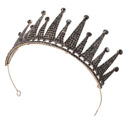 FONDOTIN Schwarze Barock Hochzeitskrone Tiara aus Langlebiger Legierung Braut Haarschmuck für Hochzeit Abschlussball Halloween Königin Krone für Festliche Anlässe FONDOTIN Schwarze Barock Hochzeitskrone Tiara aus Langlebiger Legierung Braut Haarschmuck für Hochzeit Abschlussball Halloween Königin Krone für Festliche Anlässe von FONDOTIN
