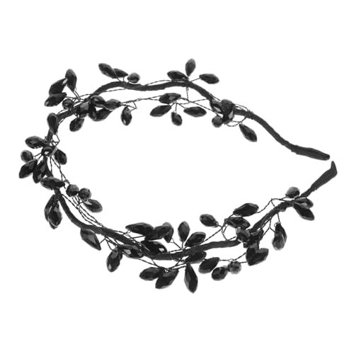FONDOTIN Schwarzer Glanz Haarreif Damen Handgefertigtes Leichtes Schmuckstirnband Komfortabel für Frauen und Teens Eleganter Haarschmuck für Party und Alltag Modisches Accessoire FONDOTIN Schwarzer Glanz Haarreif Damen Handgefertigtes Leichtes Schmuckstirnband Komfortabel für Frauen und Teens Eleganter Haarschmuck für Party und Alltag Modisches Accessoire von FONDOTIN