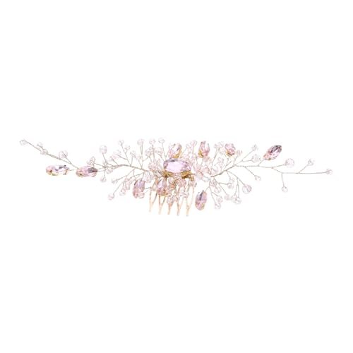 FONDOTIN Seitliche Haarkämme Mit Strasssteinen Für Braut Hochzeitsschmuck Vintage-stil Haarteil Für Frauen Für Verschiedene Frisuren von FONDOTIN