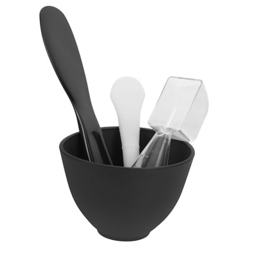FONDOTIN Silikon Gesichtsmaske Schüssel DIY Spa Maskenschale mit Messlöffel und Applikator Wiederverwendbar für Gesichtsbehandlungen und Beauty salons Langlebig und Vielseitig Einsetzbar von FONDOTIN