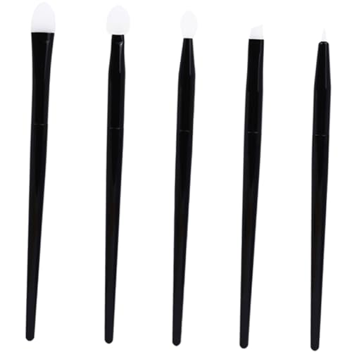 FONDOTIN Silikon Make Up Pinsel Teilig Weiche Kosmetikapplikatoren für Lidschatten Lippenstift Augenbrauen und Eyeliner Langlebig mit Robustem Griff für Tägliches Make Up und Reisen von FONDOTIN