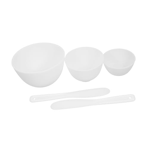 FONDOTIN Silikon Masken Rührschüssel Teilig Mischstäben Wiederverwendbar Leicht zu Reinigen für DIY Gesichtsmaske Beauty Zubehör und Hautpflege Anwendung von FONDOTIN