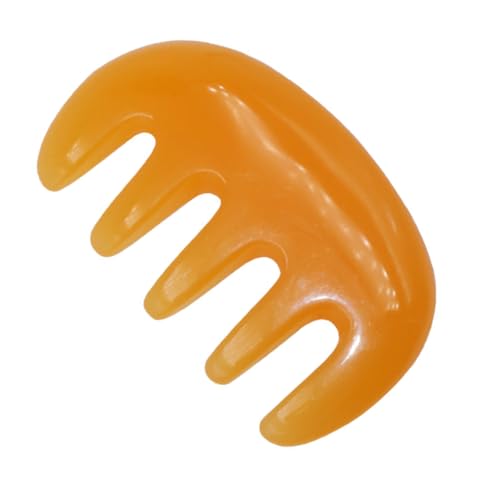 FONDOTIN Statischer Fünf Zahn Massagekamm aus Natürlichem Harz Langlebiges Kopfhaut Massagegerät für Frauen Schonendes Haarstyling und Gesunde Pflege Orangefarbenes Beauty Tool FONDOTIN Statischer Fünf Zahn Massagekamm aus Natürlichem Harz Langlebiges Kopfhaut Massagegerät für Frauen Schonendes Haarstyling und Gesunde Pflege Orangefarbenes Beauty Tool von FONDOTIN