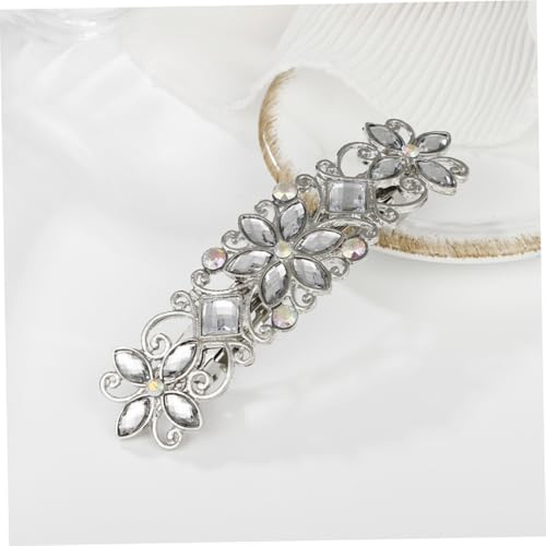 FONDOTIN Strass Haarklammer mit Blumenmotiv Eleganter Haarschmuck für Frauen Funkelnde Haarspange für Hochzeit und Party Modischer Haarnadel Schmuck für Damen Vielseitig Kombinierbar von FONDOTIN