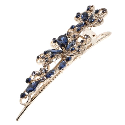 FONDOTIN Strass Haarspange für Frauen Blaue Haarklammer mit Funkelnden Strasssteinen Vielseitiger Haarschmuck für Hochzeit Party und Alltag Rutschfeste Haarspange für Dickes Haar FONDOTIN Strass Haarspange für Frauen Blaue Haarklammer mit Funkelnden Strasssteinen Vielseitiger Haarschmuck für Hochzeit Party und Alltag Rutschfeste Haarspange für Dickes Haar von FONDOTIN