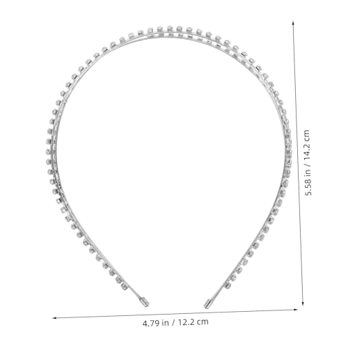 FONDOTIN Strassstein haarband Damen mit Funkelnden Kristallen Leichtes Braut haarreif für Hochzeit Feine Hohlmuster und Modisches Design Komfortabel für Langes Tragen von FONDOTIN