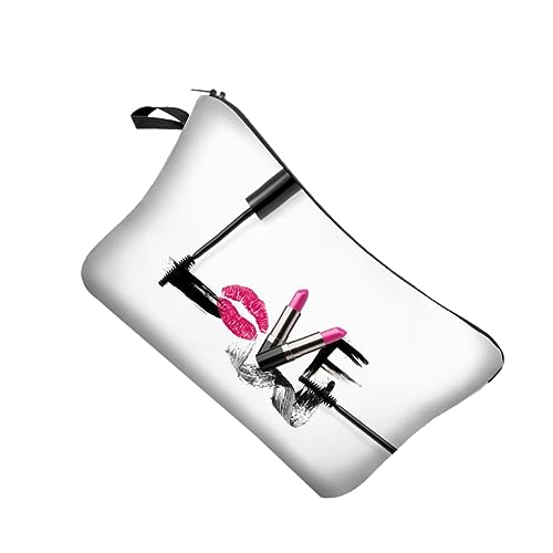 FONDOTIN Stylische Kosmetiktasche Damen mit Reißverschluss Langlebige Polyester Make Up Tasche für Reise und Alltag Praktischer Organizer für Kosmetik und Toilettenartikel für Urlaub und von FONDOTIN