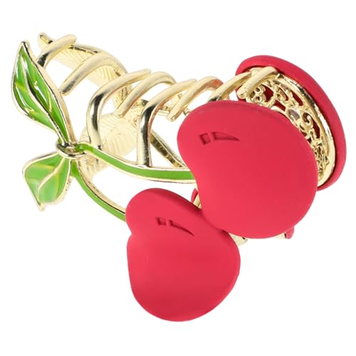 FONDOTIN Süßer Kirsch Haarclip Cartoon Stil Niedlicher Haarklammer für Damen und Mädchen Hochwertiger Chinesischer Haarspange für Hohe und Verspielte Frisuren FONDOTIN Süßer Kirsch Haarclip Cartoon Stil Niedlicher Haarklammer für Damen und Mädchen Hochwertiger Chinesischer Haarspange für Hohe und Verspielte Frisuren von FONDOTIN