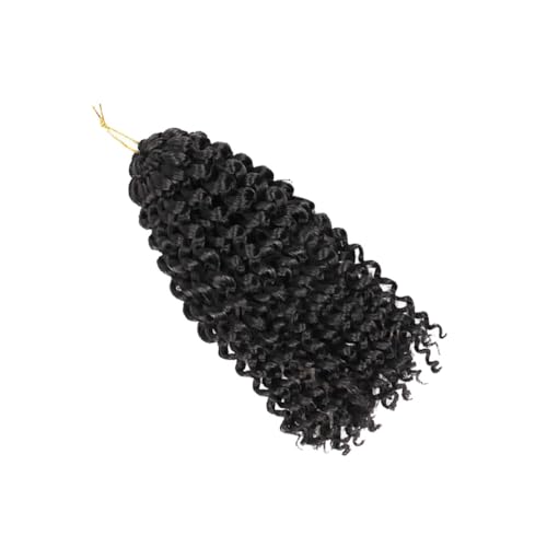 FONDOTIN Teiliges Schwarze Synthetische Häkelzöpfe Passion Braids Leichte Langlebige Kunsthaarverlängerung für Frauen für Partys Cosplay und Alltag Pflegeleicht von FONDOTIN