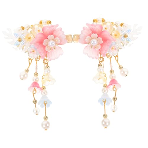 FONDOTIN Temperamentvoller Chinesischer Hanfu Haarclip mit Blumen und Tasseln Eleganter Haarschmuck für Mädchen Zarte Haarklammern für Dünnes Haar und Festliche Anlässe FONDOTIN Temperamentvoller Chinesischer Hanfu Haarclip mit Blumen und Tasseln Eleganter Haarschmuck für Mädchen Zarte Haarklammern für Dünnes Haar und Festliche Anlässe von FONDOTIN