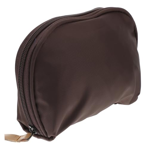 FONDOTIN Tragbare Kosmetiktasche Fan Form mit Großem Fassungsvermögen Metallreißverschluss Multifunktionaler Make Up Organizer für Lippenstift Nagellack Schlüssel für Reise Zufällige Farbe von FONDOTIN