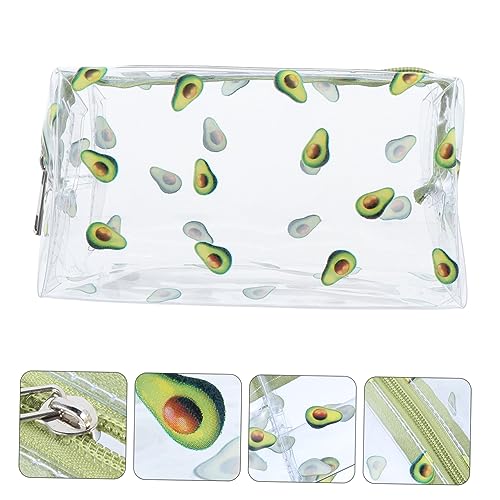 FONDOTIN Transparente Kosmetiktasche Mit Cartoon Aufdruck Mehrzweck Kulturbeutel Für Reisen PVC Make up Tasche Große Aufbewahrung Für Damen Langlebig Reiseaccessoires von FONDOTIN