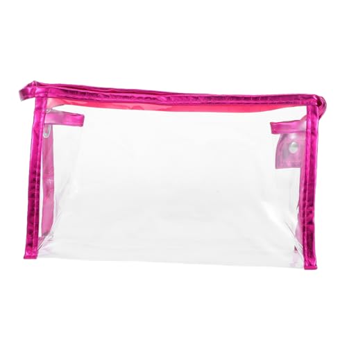 FONDOTIN Transparentes Federmäppchen mit Reißverschluss Vielseitiger Aufbewahrungsbeutel für Schreibwaren und Kosmetik Robustes Material Modisches Design Leicht zu Reinigen und Pflegeleicht von FONDOTIN