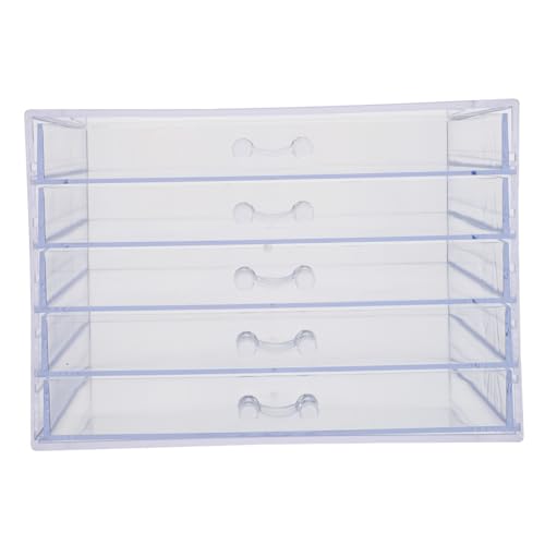 FONDOTIN Transparentes Nagelwerkzeug Aufbewahrungsbox mit Langlebiger Organizer für Maniküre Zubehör Platzsparend und Vielseitig für Zuhause und von FONDOTIN