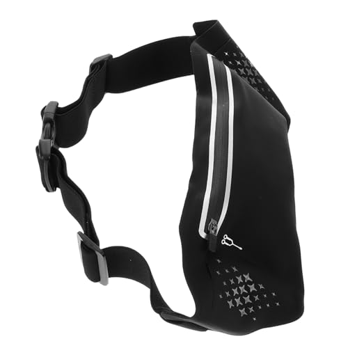 FONDOTIN Ultradünner Wasserdichter Laufgürtel mit Verstellbarem Gurt Reflektierendem Sicherheitsstreifen Leichter Sport Bauchtasche für Damen und Herren für Fitness Jogging Radfahren und von FONDOTIN