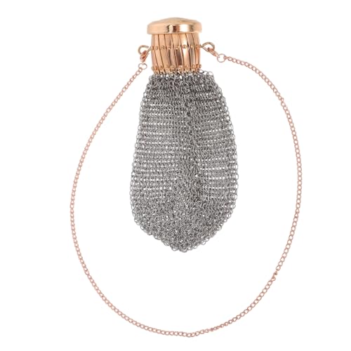 FONDOTIN Vintage Metall Münzbeutel Mini Geldbörse aus Maschendraht Robuster Tragbarer Wechselgeldbeutel für Damen Stilvoller Nostalgischer Münzhalter und Schmucketui von FONDOTIN