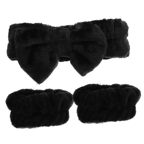 FONDOTIN Waschbare Elastische Stirnbänder mit Schleifen Design Weiche Hautfreundliche Haarbänder für Gesichtswäsche Make Up und Spa Bequem und Langlebig für Damen und Alltag Geeignet von FONDOTIN