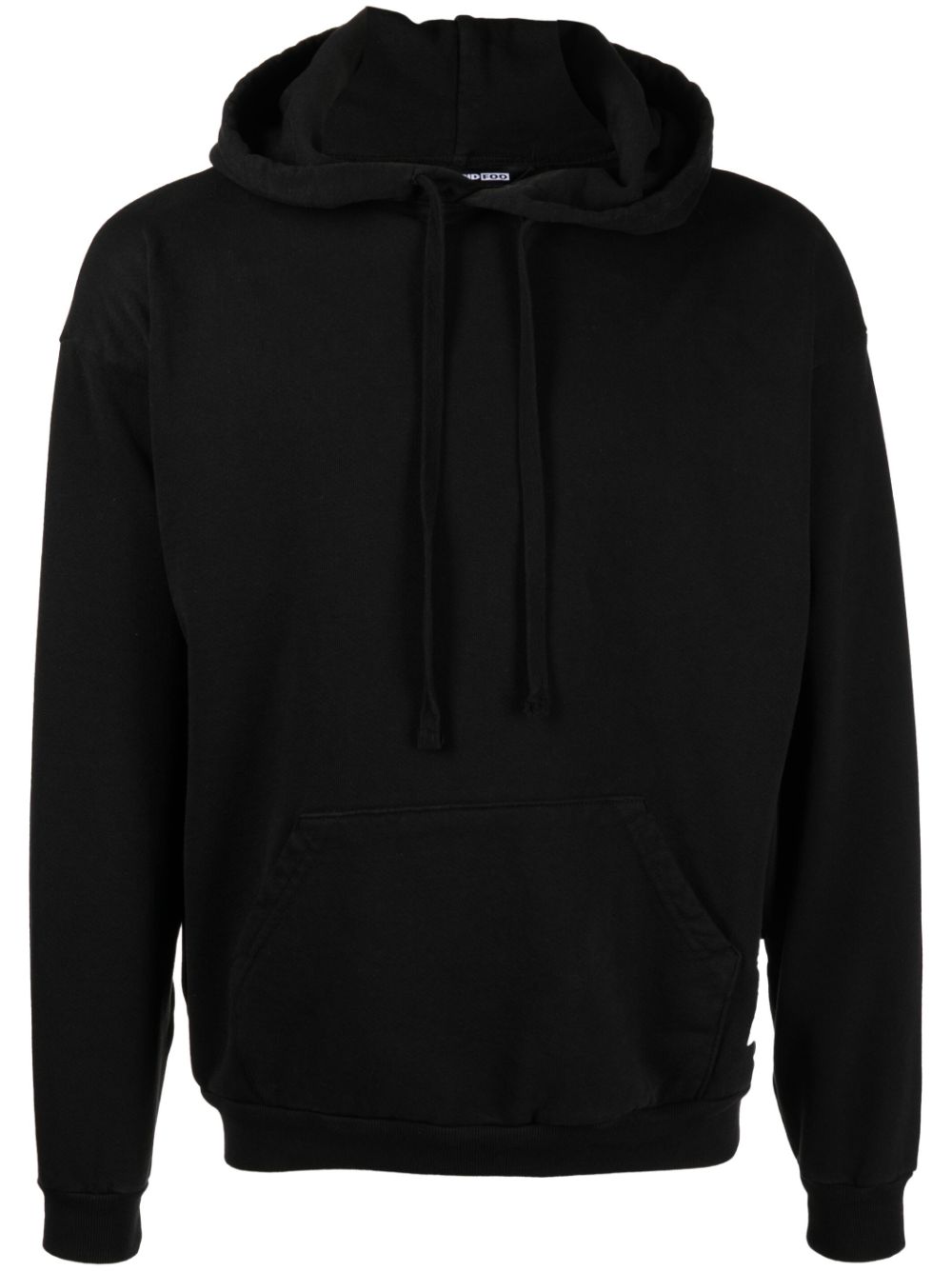 FOO AND FOO Hoodie mit Logo-Patch - Schwarz von FOO AND FOO