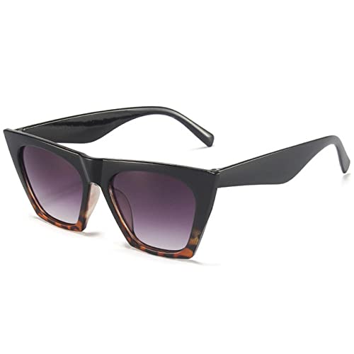 FOOOZ Quadratische Sonnenbrille Frau Schwarz Katzenauge Markendesigner Sonnenbrille Weiblicher Reisefahrer Farbverlauf Mode, Schwarzer Leopard, Andere FOOOZ Quadratische Sonnenbrille Frau Schwarz Katzenauge Markendesigner Sonnenbrille Weiblicher Reisefahrer Farbverlauf Mode, Schwarzer Leopard, Andere von FOOOZ