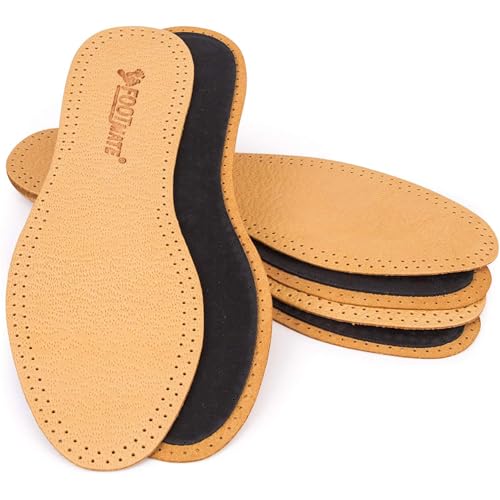 FOOT MATE Leder Schuheinlagen Schuhe 3 Paare - Einlegesohlen fur Schweißfüße und Fußschmerzen - Leather Shoe Insoles - Echtleder Einlegesohle für Damen und Herren Größe 39/40 FOOT MATE Leder Schuheinlagen Schuhe 3 Paare - Einlegesohlen fur Schweißfüße und Fußschmerzen - Leather Shoe Insoles - Echtleder Einlegesohle für Damen und Herren Größe 39/40 von FOOT MATE