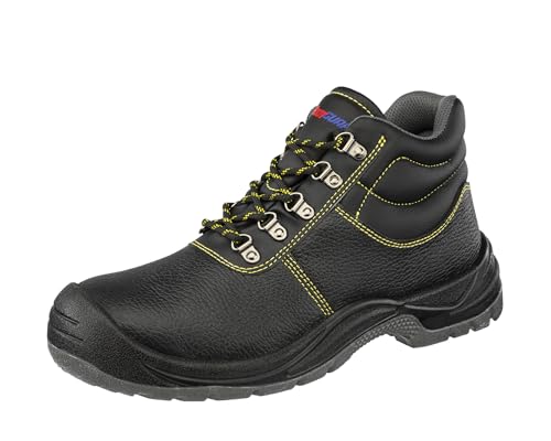 FOOTGUARD FOCUS MID Sicherheitsschuhe S3 – Arbeitsschuhe mit Stahlkappe - Größe 41 - Unisex Sicherheitsschuh – rutschfester Arbeitsschuh schwarz von FOOTGUARD