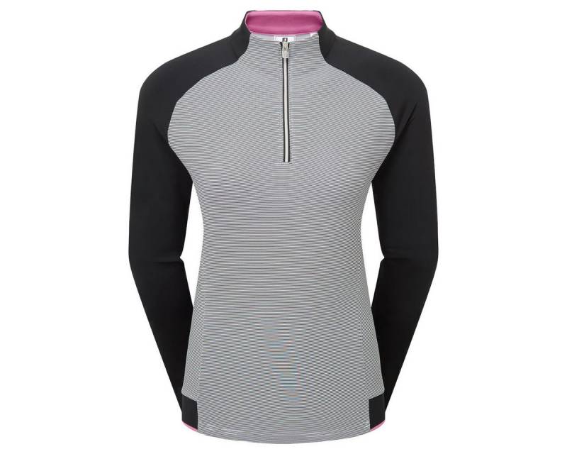 FOOTJOY Longsweatshirt FootJoy Layer Performance Midlayer Schwarz-Weiß Damen EU M von FOOTJOY