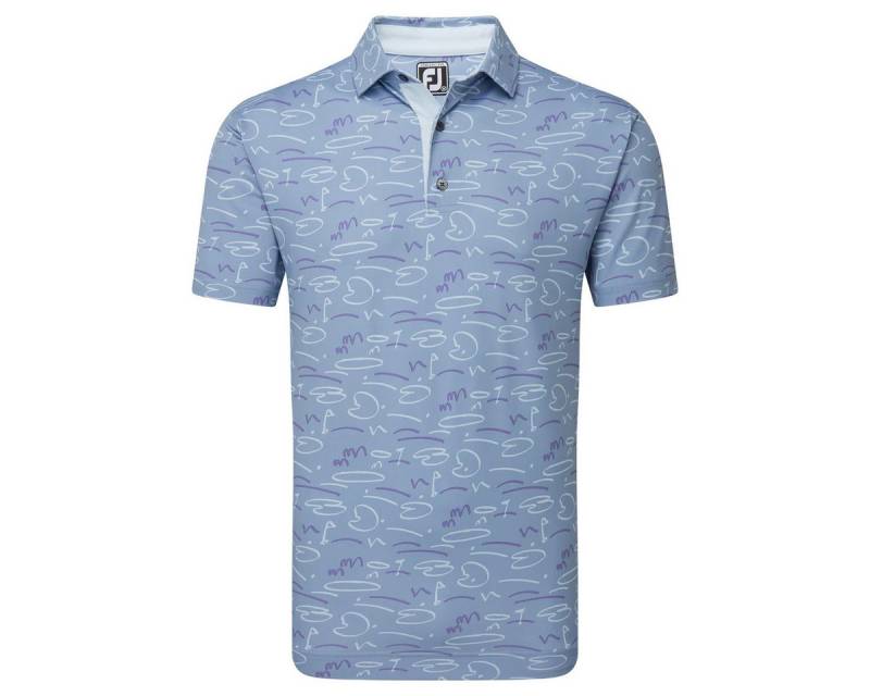 FOOTJOY Poloshirt FootJoy Polo Golf Course Grau-Gemustert Herren S von FOOTJOY