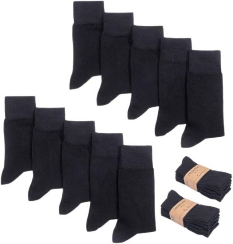 FOOTNOTE Komfortsocken Twain (10-Paar) Baumwollsocken, atmungsaktiv, Premium Qualität von FOOTNOTE