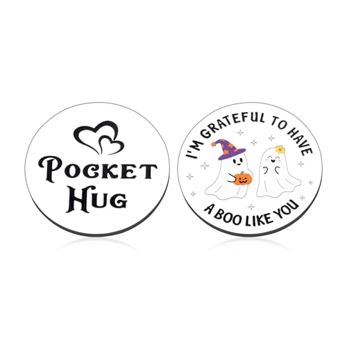 Boo Basket Stuffers for Him Her Ghost Halloween Gift for Women Men Spooky Basket Stuffers for Boyfriend Girlfriend Couple Anniversary Steel Gift White Elephant Christmas Pocket Hug Token Double Sided Boo Basket Stuffers for Him Her Ghost Halloween Gift for Women Men Spooky Basket Stuffers for Boyfriend Girlfriend Couple Anniversary Steel Gift White Elephant Christmas Pocket Hug Token Double Sided von FOOZDEEVAAQ