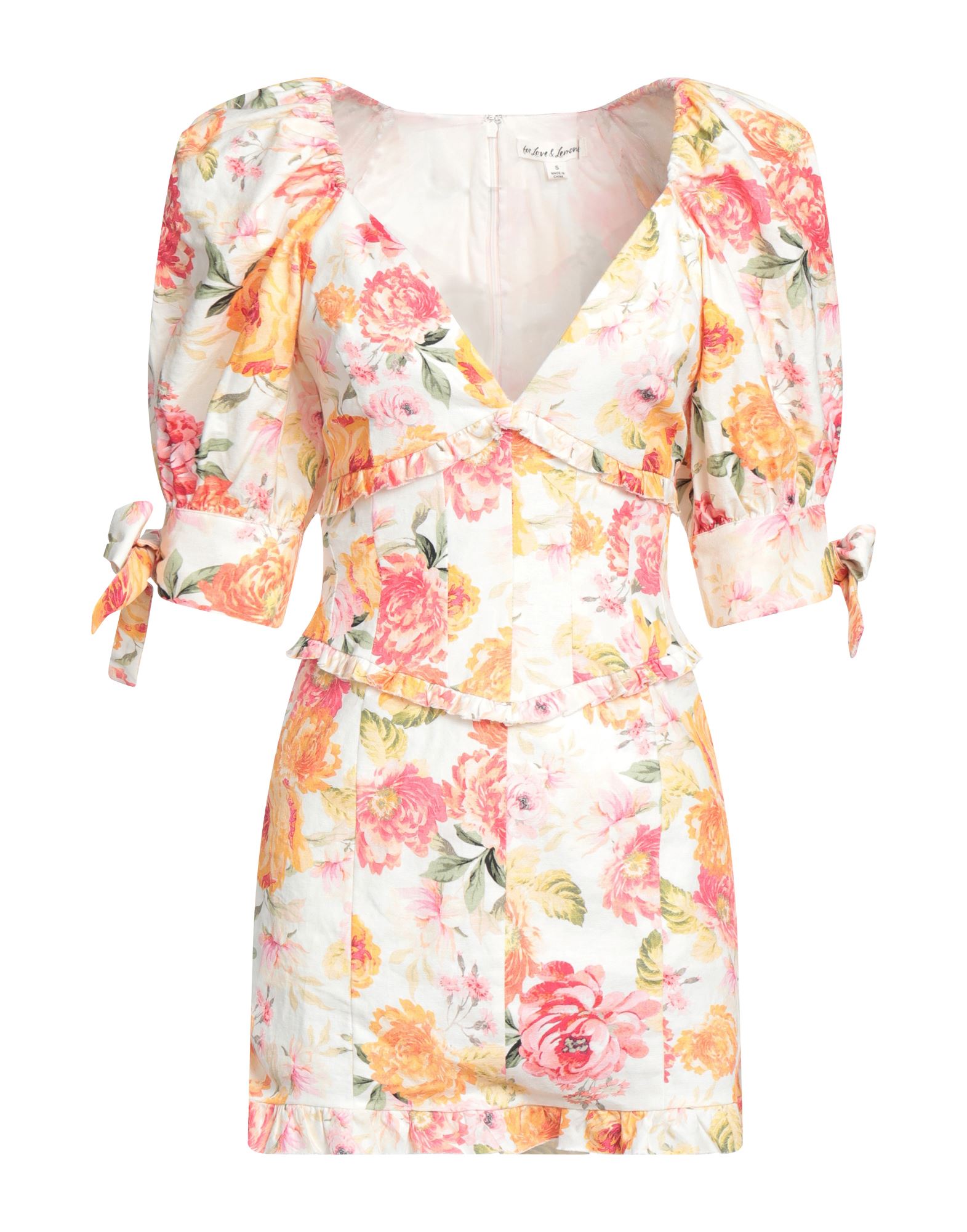 FOR LOVE & LEMONS Mini-kleid Damen Elfenbein FOR LOVE & LEMONS Mini-kleid Damen Elfenbein von FOR LOVE & LEMONS