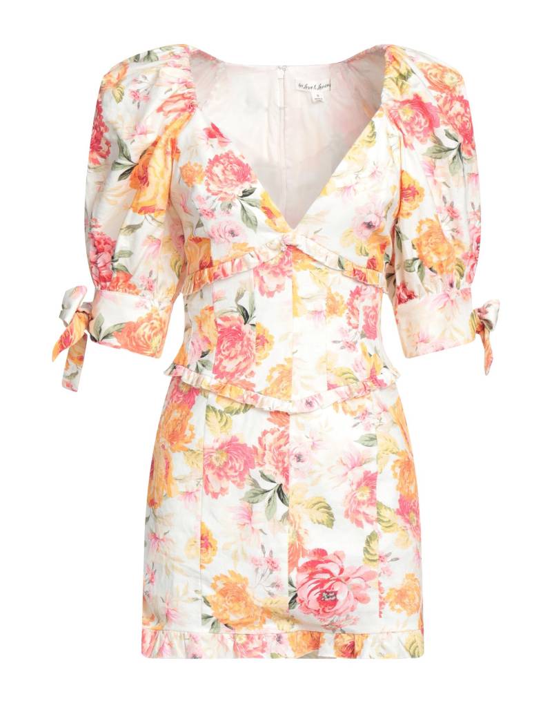 FOR LOVE & LEMONS Mini-kleid Damen Elfenbein von FOR LOVE & LEMONS