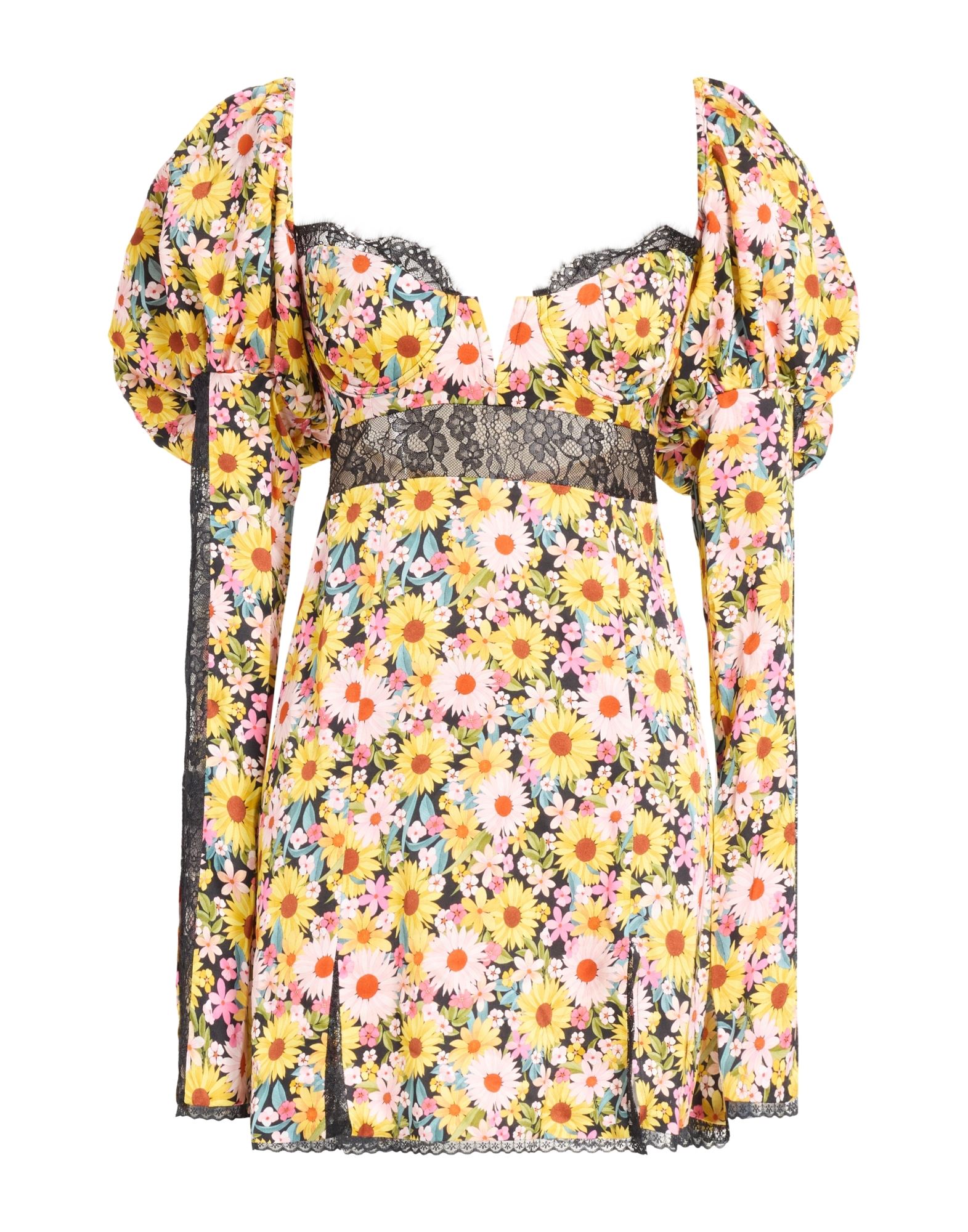FOR LOVE & LEMONS Mini-kleid Damen Gelb FOR LOVE & LEMONS Mini-kleid Damen Gelb von FOR LOVE & LEMONS