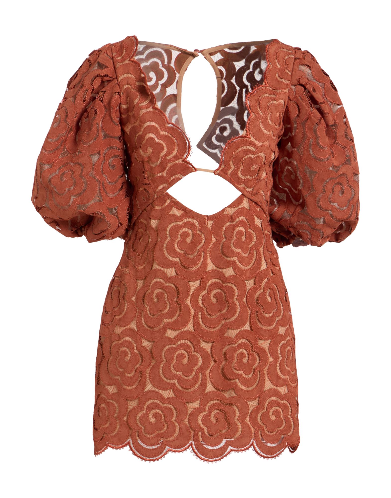 FOR LOVE & LEMONS Mini-kleid Damen Rostrot von FOR LOVE & LEMONS