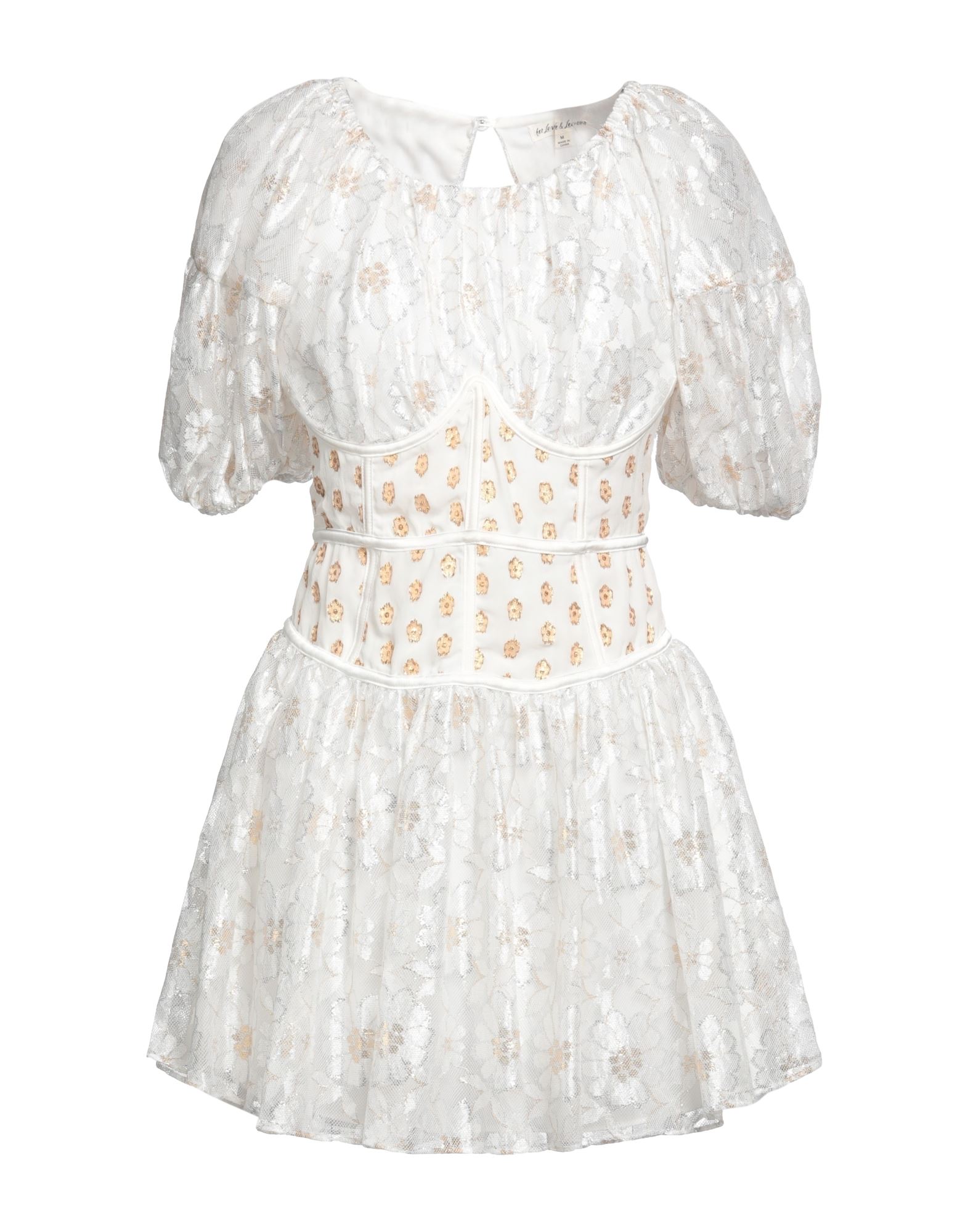 FOR LOVE & LEMONS Mini-kleid Damen Weiß FOR LOVE & LEMONS Mini-kleid Damen Weiß von FOR LOVE & LEMONS