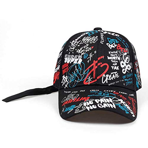 FORBQM Baseballmütze Baseball Cap Graffiti Sun Caps Hip Hop Visier Federhut Verstellbare Snap-Back-Hüte Für Frauen Golf Caps FORBQM Baseballmütze Baseball Cap Graffiti Sun Caps Hip Hop Visier Federhut Verstellbare Snap-Back-Hüte Für Frauen Golf Caps von FORBQM
