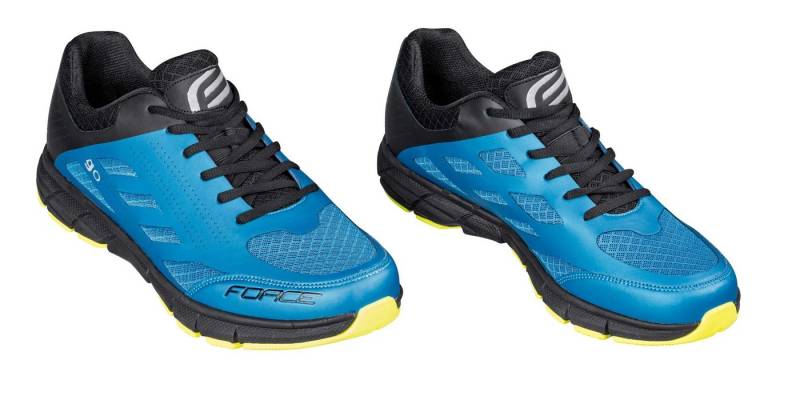 FORCE FORCE Fahrradschuhe GO blau-fluo %%% Fahrradschuh von FORCE