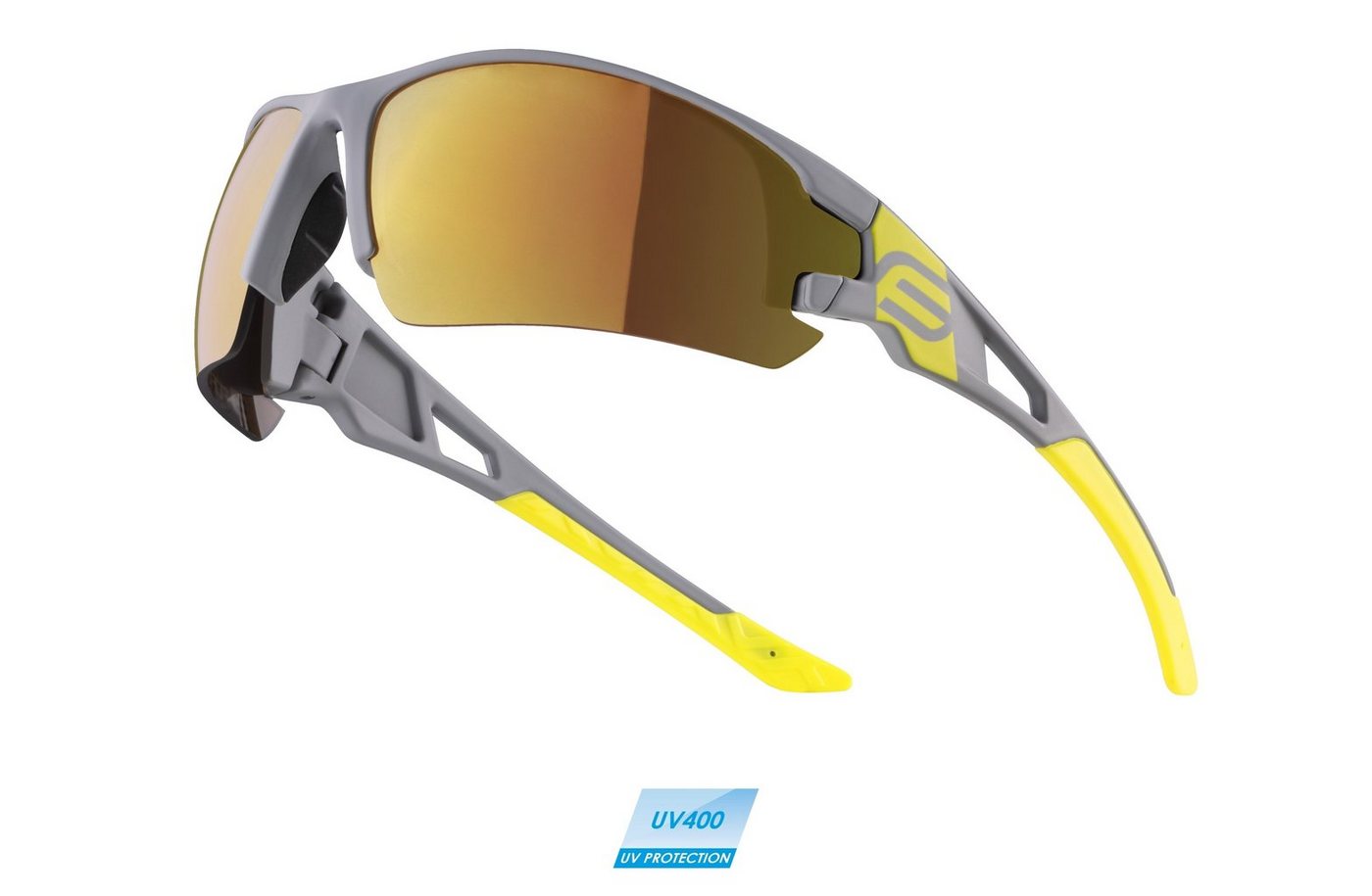 FORCE Fahrradbrille Sonnenbrille F CALIBRE grau-gelb von FORCE